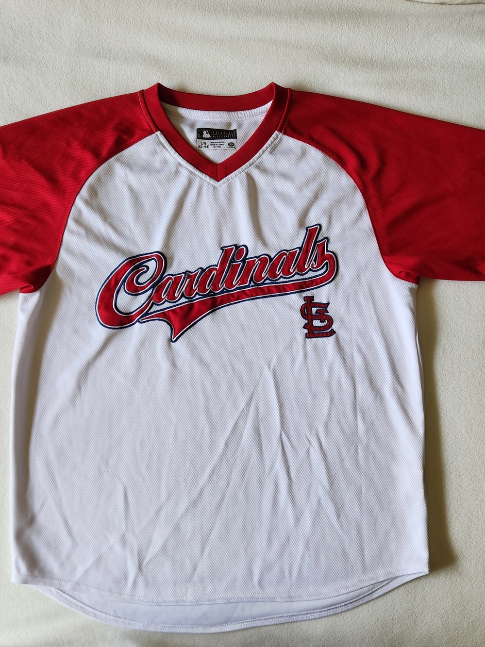 St. Louis Cardinals MLB Jersey Pullover Size L Preowned Great Condition